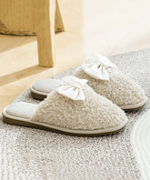 Bequeme weiche Spleißschleife Hausschuhe Schuhe Rot Kunstfell